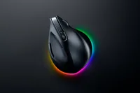 Razer Gaming-Maus Pro Click V2 Vertical - Maus-Typ: Gaming - Maus Features: Umschaltbare DPI-Auflösung - Vertikales Design - Daumentaste - Beleuchtung - Programmierbare Tasten - Integrierter Speicher - Bedienungsseite: Rechtshänder - Detailfarbe: Schwarz 