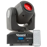 BeamZ Moving Head Panther 25 - Typ: Moving Head - Leuchtmittel: LED - Ausstattung: Farbwechsler - DMX-fähig - Inkl. Fernbedienung - Funktionen: Spot