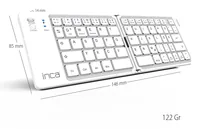 Inca IBK-580BT keyboard Home/Office USB + Bluetooth QWERTY White