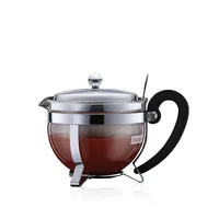 Bodum CHAMBORD tea maker 0.5 L Black, Stainless steel, Transparent