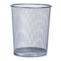 Zeller Present Papierkorb 15 l, Silber - Fassungsvermögen: 15 l - Höhe: 35 cm - Anzahl Behälter: 1 - Material: Metall - Detailfarbe: Silber - Form: Rund