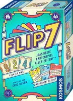 Kosmos Kartenspiel Flip 7 - Sprache: Deutsch - Kategorie: Kartenspiel - Altersempfehlung ab: 8 Jahren - Spieldauer: 20 min - Min. Anzahl Spieler: 3 - Max. Anzahl Spieler: 18