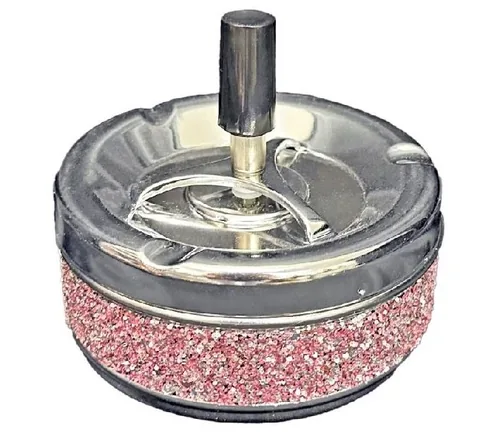 Dameco Aschenbecher mit Schleuderdeckel Rosa - Materialtyp: Metall - Material: Metall - Anzahl Behälter: 1 - Detailfarbe: Rosa