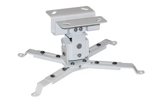 Celexon Deckenhalterung MultiCel1200 Weiss - Beameraufnahme: 140 bis 355 mm - Eigenschaften: Deckenmontage - Neigbar vertikal - Neigbar horizontal - Detailfarbe: Weiss - Maximale Tragkraft: 25 kg - Minimaler Deckenabstand: 120 mm - Maximaler Deckenabstand