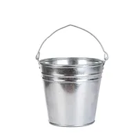 Esschert Design Zinkeimer M Silber - Volumen: 6.9 l - Material: Zink - Form: Rund - Detailfarbe: Silber - Ausstattung: Keine - Einsatzort: Garten - Aussen