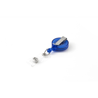 KEY-BAK Ausweishalter KB Mini-Badge 90 cm, mit Clip, Blau - Detailfarbe: Blau - Funktionen Ausweishalter: Jojo-Mechanismus
