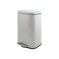 spirella Treteimer Poubelle Akira Matt 30 l, Weiss - Fassungsvermögen: 30 l - Anzahl Behälter: 1 - Detailfarbe: Weiss - Form: Eckig - Material: Stahl