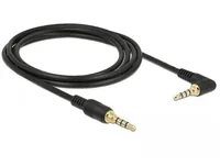 DELOCK Klinkenkabel 3.5mm 4Pin St > St gewink. 2.0m schwarz