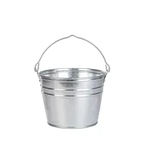 Esschert Design Zinkeimer S Silber - Volumen: 4.8 l - Material: Zink - Form: Rund - Detailfarbe: Silber - Ausstattung: Keine - Einsatzort: Garten - Aussen
