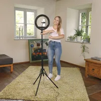 Hama SpotLight Steady 120 III LED-Ringleuchte f. Smartphone
