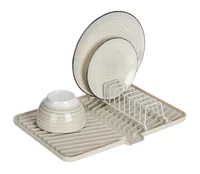 Wenko Abtropfgestell Ariana Crème - Tiefe: 43 cm - Breite: 31 cm - Detailfarbe: Crème - Geschirrhalterung: Tellerhalterung - Höhe: 8 cm - Produkttyp: Abtropfmatte