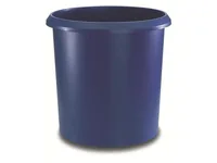 Läufer Papierkorb 18 l, Blau - Fassungsvermögen: 18 l - Höhe: 30 cm - Anzahl Behälter: 1 - Material: Kunststoff - Detailfarbe: Blau - Form: Rund