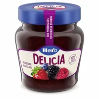 Hero Brotaufstrich Waldbeerkonfitüre 290 g - Produkttyp: Konfitüre - Nährwertangabe pro: 100 g - Energiegehalt (in kj): 869 KJ - Energiegehalt (in kcal): 205 Kcal - Fett: 0.2 g - Davon gesättigte Fettsäuren: 0 g