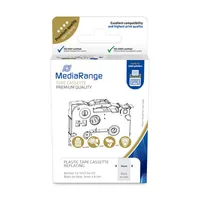 MediaRange Schriftbandka. Brother TZ-121TZe-121 9mm, 8m sw