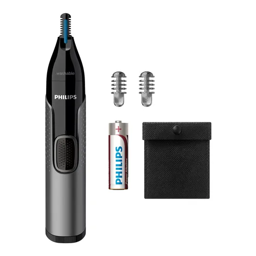 Philips 3000 series Nose Trimmer Series 3000 NT3650/16 Washable nose, ear and eyebrow trimmer with 2 combs