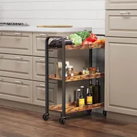 Vasagle Serving Cart On Wheels