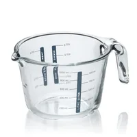Kela Messbecher Malea 1.0 Liter, Transparent - Produkttyp: Messbecher - Materialtyp: Glas - Material: Glas - Detailfarbe: Transparent - Set: Nein - Volumen: 10 dl