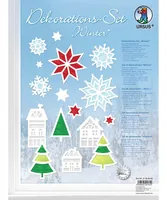 URSUS Fensterbild Winter Winter - Detailfarbe: Weiss - Mehrfarbig - Produkttyp: Fensterbild