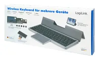 Logilink Wireless Multi-Device-Tastatur BT 5.1, grau