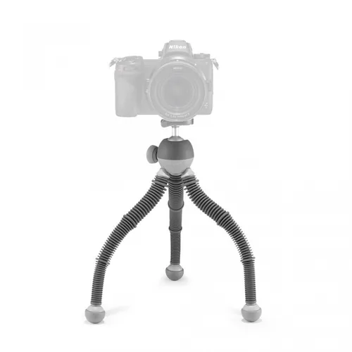 Joby Tischstativ PodZilla Large - Höhenverstellbar: Nein - Detailfarbe: Grau - Material: Aluminium - Gummi - Plastik - Stativ-Bauart: Tischstativ - Stativgewinde: 1/4'' - Stativ-Ausstattung: Kugelkopf - Schnellwechselplatte - Stativgewinde