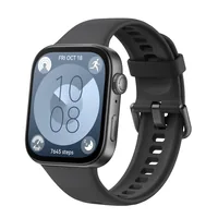 Huawei WATCH Fit 3 4.62 cm (1.82) AMOLED 43.2 mm Digital 408 x 480 pixels Touchscreen Black Wi-Fi GPS (satellite)