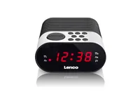 Lenco CR-07 Clock Black, White