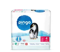 Pingo Windeln Ökowindeln Grösse 4 Maxi - Packungsgrösse: 240 Stück - Packungsart: Monatsbox - Produkttyp: Normale Windeln - Detailfarbe: Weiss - Grösse Windeln: 4 - Waschbar: Nein