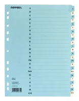 NOVOOO Kartonregister A4 40572 blau/beige A-Z 24-teilig