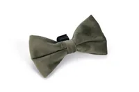 Designed by Lotte Velvet Fliege Zaza 9 cm, Grün - Detailfarbe: Grün - Eigenschaften: Mit Klettverschluss - Weich und kuschelig - Halsumfang: Wird nicht benötigt (Keine) - Material: Samt - Produkttyp: Sonstiges - Tierart: Hund