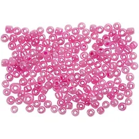Creativ Company Rocailles-Perlen 8/0 Pink - Packungsgrösse: 1 Stück - Perlenart: Rocailles - Detailfarbe: Pink - Durchmesser: 3 mm