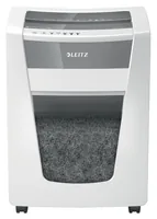 Leitz Bürogeräte Aktenvernichter IQ Office Pro, P-4, bis zu 20 Blatt - Vernichtbare Aktentypen: Papier - Büroklammern - Schnittart: Partikelschnitt - Sicherheitsstufe: 4 - Schnittausgabe: 4 x 40 mm - Blattkapazität: 20 Seiten - Zufuhrautomatik: Nein