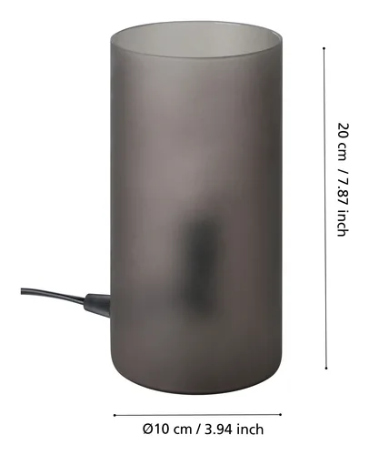 EGLO Leuchten Tischleuchte GEO grau exkl. E14 1x40W - Betriebsart: Netzbetrieb - Lampensockel: E14 - Farbtemperatur Kelvin: Je nach Leuchtmittel - Zusätzliche Ausstattung: Keine - Gesamtleistung: 40 W - Dimmbar: nicht dimmbar