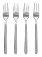 Blomus Kuchengabel Stella 4 Stück, Silber - Produkttyp: Kuchengabel - Material: Edelstahl - Griffmaterial: Edelstahl - Spülmaschinenfest: Ja - Verpackungseinheit: 4 Stück - Detailfarbe: Silber