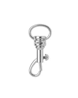 Glorex Anhänger mit Karabiner, Ø 34 mm, 3 Stück, Silber - Detailfarbe: Silber