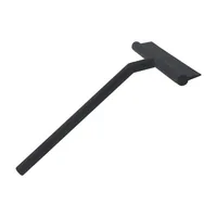 Aquanova Duschabzieher Arvid Schwarz - Wischbreite: 25 cm - Faltbar: Nein - Detailfarbe: Schwarz - Aufhängevorrichtung: Ja - Detailmaterial: Metall - Silikon - Grundmaterial: Kunststoff - Metall
