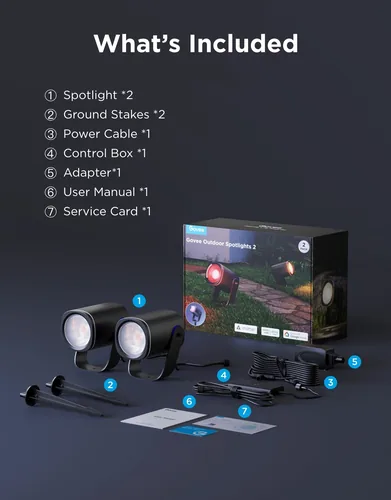 Govee Outdoor Spotlights 2 2er-Pack