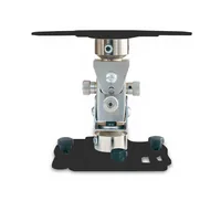 Euromet Deckenhalterung ARAKNO Mini Schwarz - Beameraufnahme: 100 bis 337 mm - Eigenschaften: Deckenmontage - Neigbar vertikal - Professionelle Justierung - Drehbar - Neigbar horizontal - Optional Verlängerbar - Detailfarbe: Schwarz - Maximale Tragkraft: 