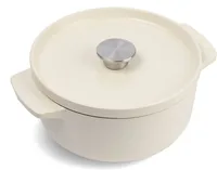 KitchenAid Bräter mit Deckel Gusseisen 22cm, creme