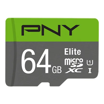 SD MicroSD XC Card 64GB PNY Elite CL.10 U1 retail