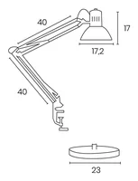 Unilux Success 80 Schreibtischleuchte schwarz