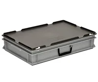 Utz Stapelbehälter RAKO Koffer 600x400x132 Grau - Produkttyp: Stapelbehälter - Tiefe: 400 mm - Breite: 600 mm - Nutzinhalt Gesamt: 20 l - Detailfarbe: Grau - Höhe: 132 mm