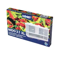 Hobby Aquaristik Ablaichbehälter Nido 3.1 XL, 25 x 15 x 14.5 cm - Produkttyp: Aufzucht- / Ablaichbehälter - Tiefe: 25 cm - Verwendung: Meerwasser - Süsswasser - Breite: 15 cm - Material: Kunststoff - Höhe: 14.5 cm