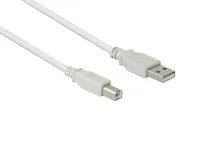Alcasa USB 2.0 A/B, 0.25m USB cable USB A USB B White