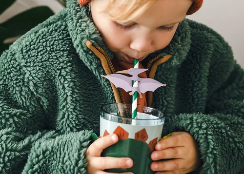 Partydeco Glasmarkierer Überzüge Dinosaurier 6 Stück - Produkttyp: Glasmarkierer - Material: Karton - Detailfarbe: Grün - Set: Ja - Verpackungseinheit: 6 Stück