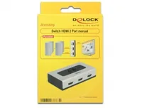 DELOCK HDMI Switch 2 Eingänge -> 1 Ausgang manuell