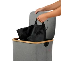 relaxdays Recyclingbehälter 100 L Grau - Anzahl Behälter: 1 - Fassungsvermögen: 100 l