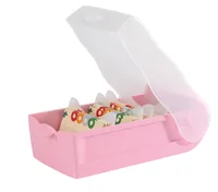 HAN Karteibox Croco A7, Rosa - Produkttyp: Karteibox - Medienformat: A7 - Material: Polypropylen (PP) - Detailfarbe: Rosa
