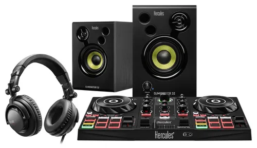 Hercules DJLearning Kit Digital Vinyl System (DVS) scratcher Black