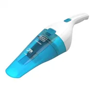 BLACK+DECKER Akku-Handsauger Wet+Dry Dustbuster Blau/Weiss - Fassungsvermögen: 390 ml - Staubsauger Typ: Akku-Handstaubsauger - Nasswischfunktion: Ja - Ladezeit: 600 min - Max. Laufzeit: 9 min - Spannung: 3.6 V