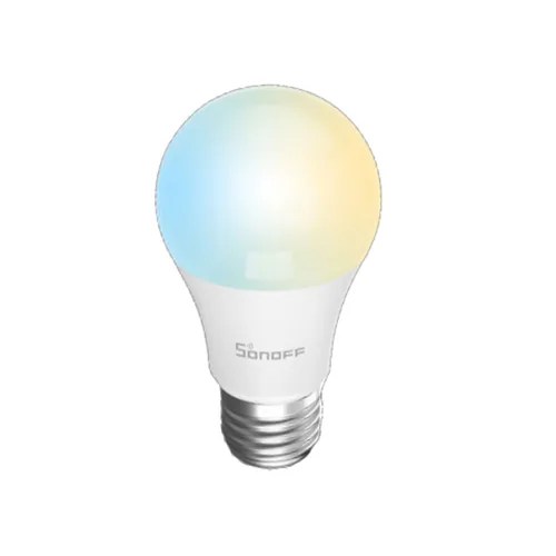 SONOFF Leuchtmittel B02-BL-A60, WiFi-LED, 2700K - 6500K, E27 - Energieeffizienzklasse: F - Lampensockel: E27 - Protokoll: WLAN - Smart Home: Kompatibel - Farbtemperatur Kelvin: 2700 bis 6500 K - Gesamtleistung: 9 W